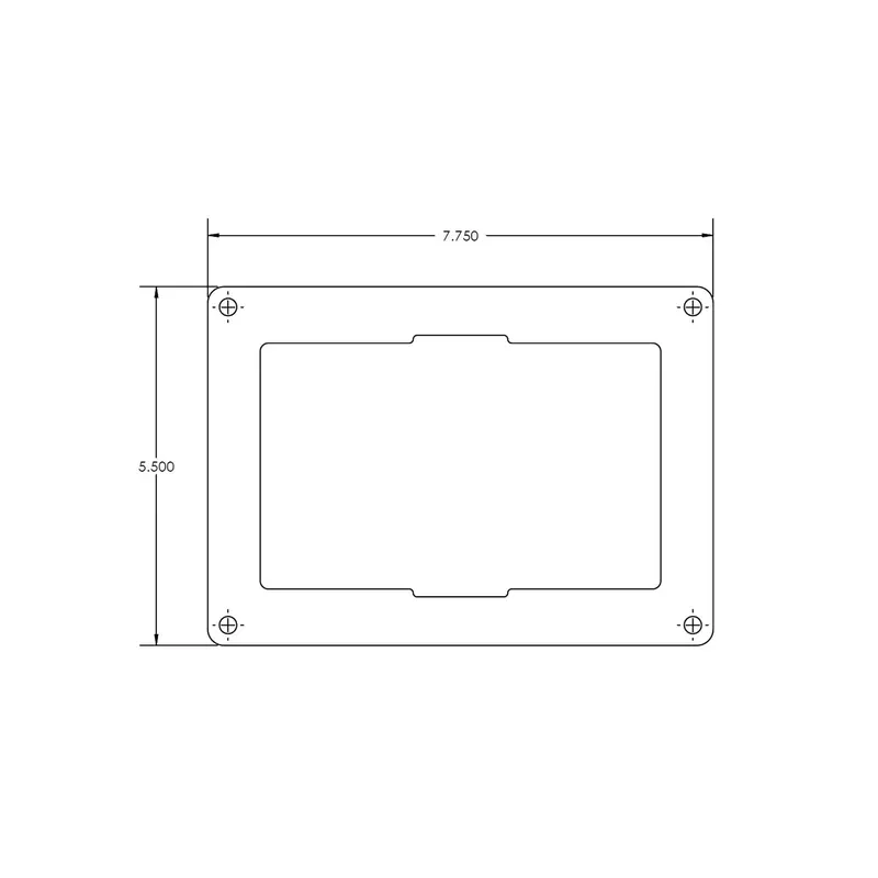 Mounting Plate For 07Trp100 Remote Panel 1
