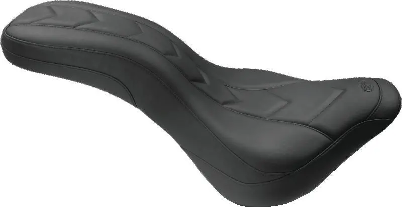 Mustang 11-19 Kawasaki Vulcan 1700, Vaquero Std Touring 1Pc Seat W/Driver Backrest - Black 1