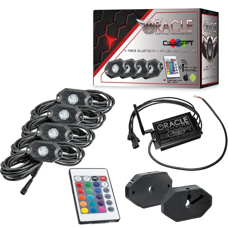 Oracle Bluetooth + Rf Underbody Rock Light Kit - 4 Pcs - Colorshift 1