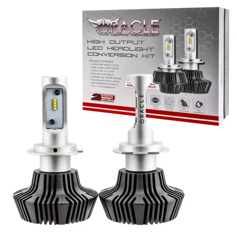 Oracle H7 4000 Lumen Led Headlight Bulbs (Pair) - 6000K 1