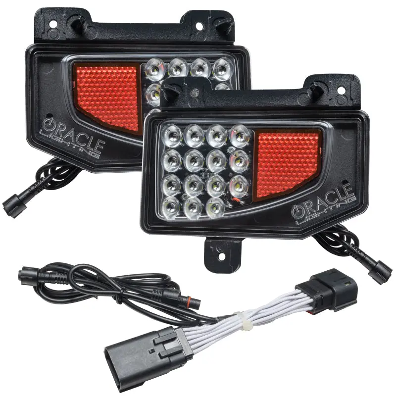 Oracle Jeep Gladiator Jt Rear Bumper Led Reverse Lights W/ Plug & Play Harness - 6000K 1