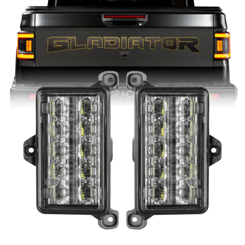 Oracle Lighting Jeep Gladiator Jt Dual Reverse Led Flush Taillight - Amber/White 1