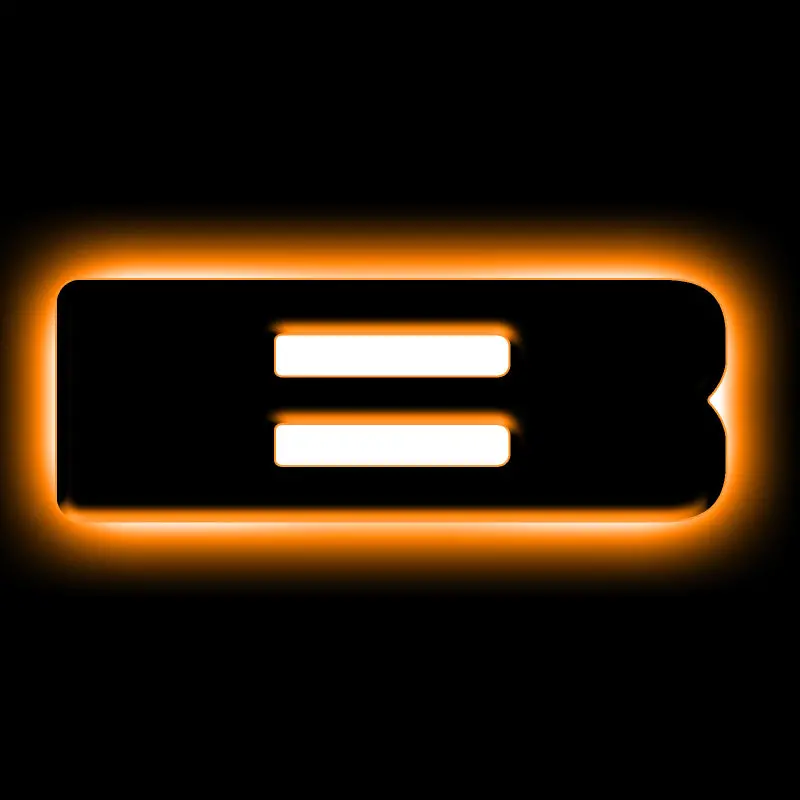 Oracle Lighting Universal Illuminated Led Letter Badges - Matte Blk Surface Finish - B 1