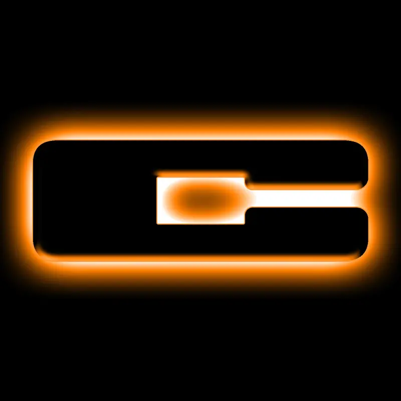 Oracle Lighting Universal Illuminated Led Letter Badges - Matte Blk Surface Finish - C 1