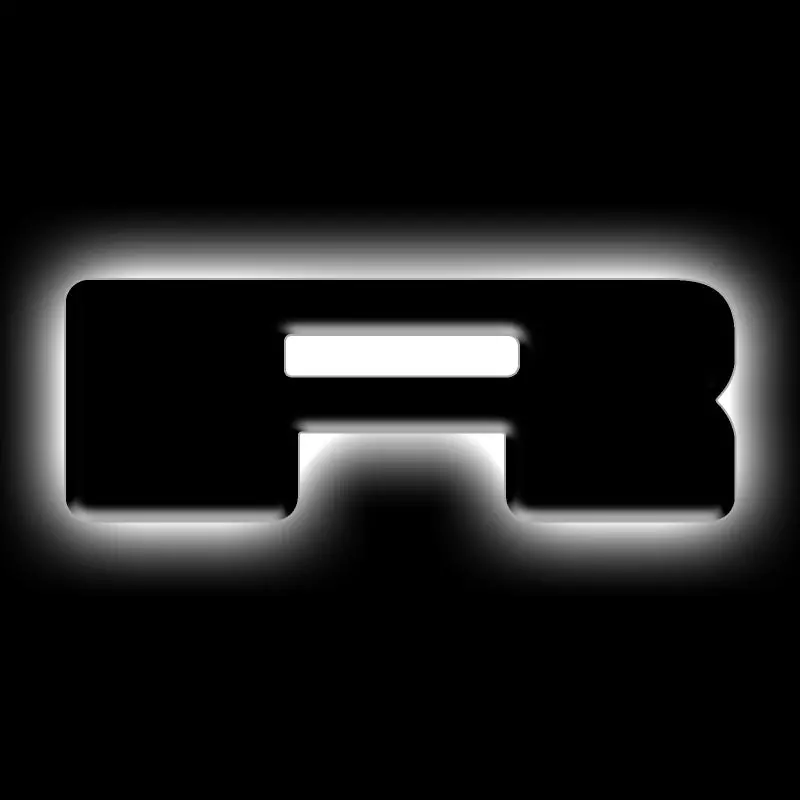 Oracle Lighting Universal Illuminated Led Letter Badges - Matte Blk Surface Finish - R 1