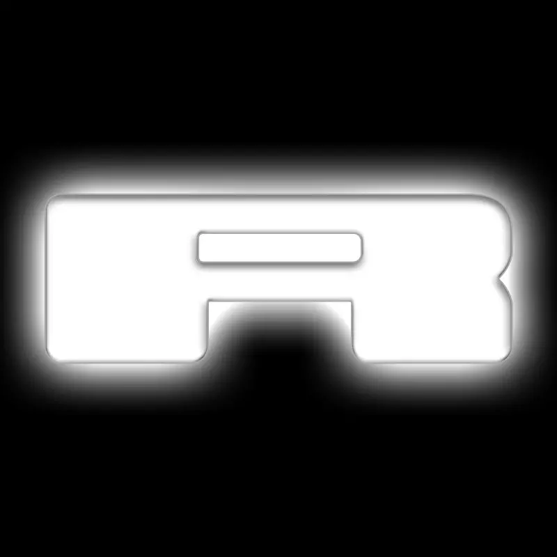 Oracle Lighting Universal Illuminated Led Letter Badges - Matte Wht Surface Finish - R 1