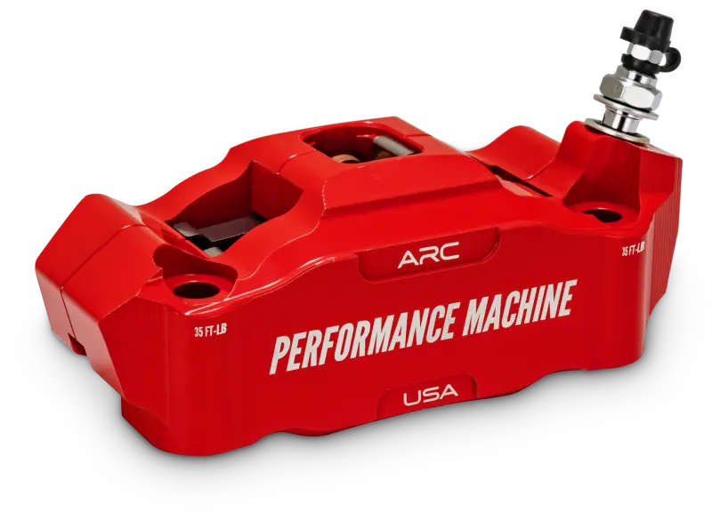 Performance Machine 125 X 4 Race Series Radial Mount Caliper With Arc - Right - Red 1