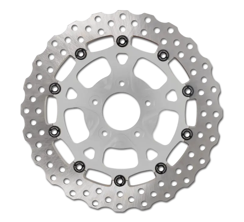 Performance Machine Disc Carr Dominator 320Mm X .20 Ff No O/S Front Chrome 1