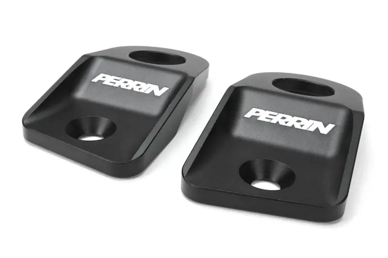 Perrin 15-21 Subaru Wrx/Sti / 13-17 Crosstrek / 12-16 Impreza Upper Radiator Bracket Set - Black 1