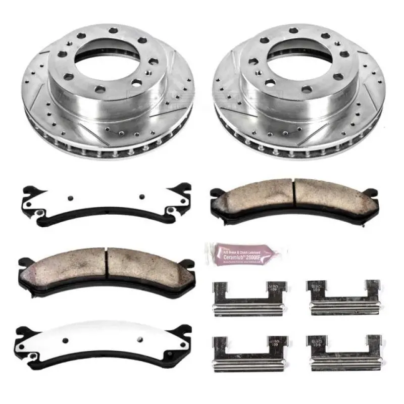 Power Stop 00-05 Cadillac Deville Front Z36 Truck & Tow Brake Kit 1