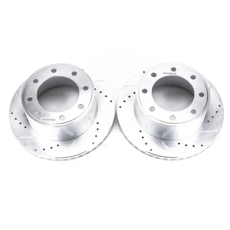 Power Stop 05-2012 Ford F-350 Super Duty Rear Drilled & Slotted Rotor - Pair 1