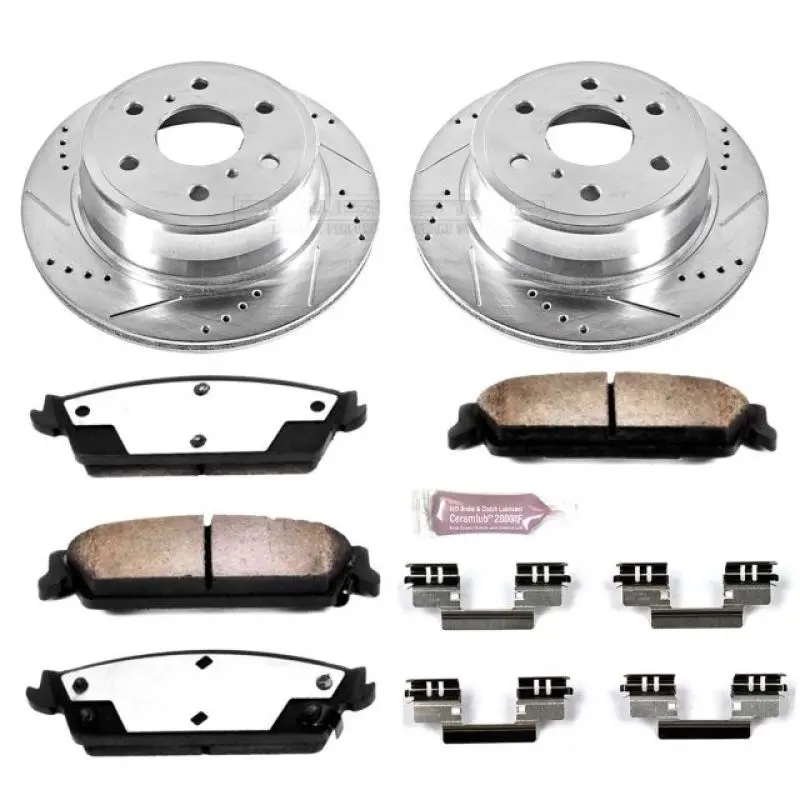 Power Stop 07-14 Cadillac Escalade Rear Z36 Truck & Tow Brake Kit 1