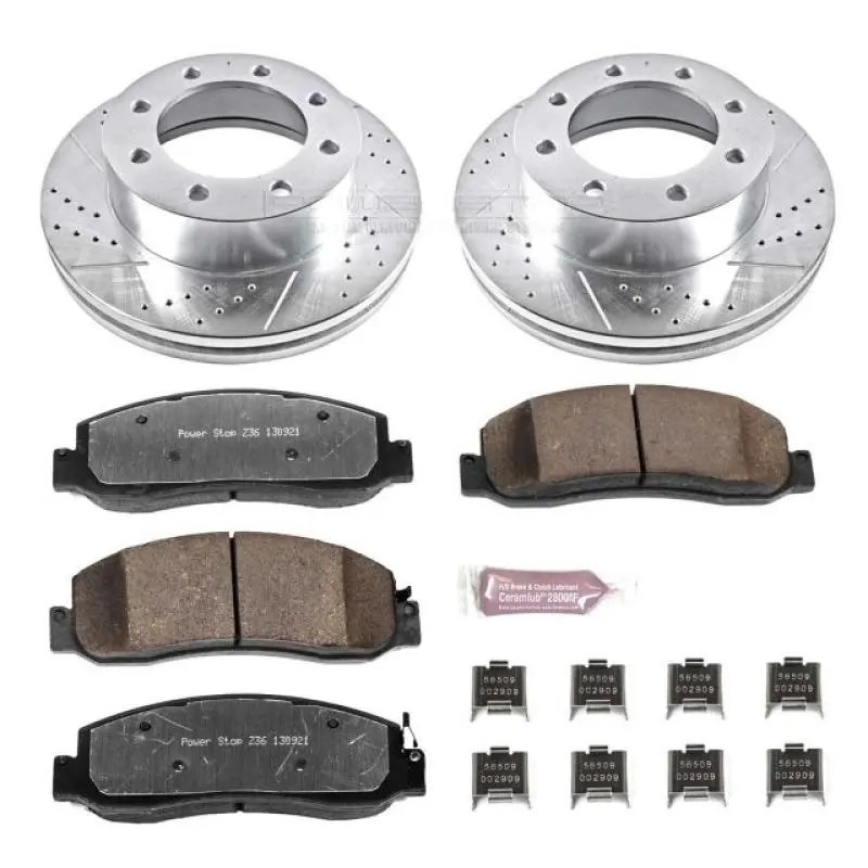Power Stop 10-11 Ford F-350 Super Duty Front Z36 Truck & Tow Brake Kit 1