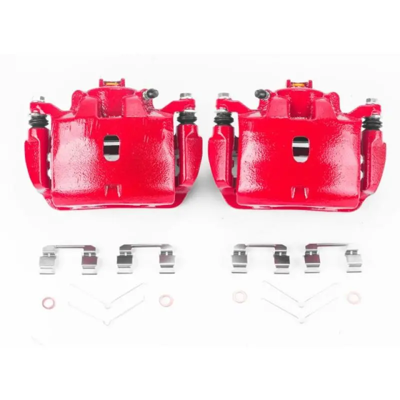 Power Stop 13-15 Acura Ilx Front Red Calipers W/Brackets - Pair 1