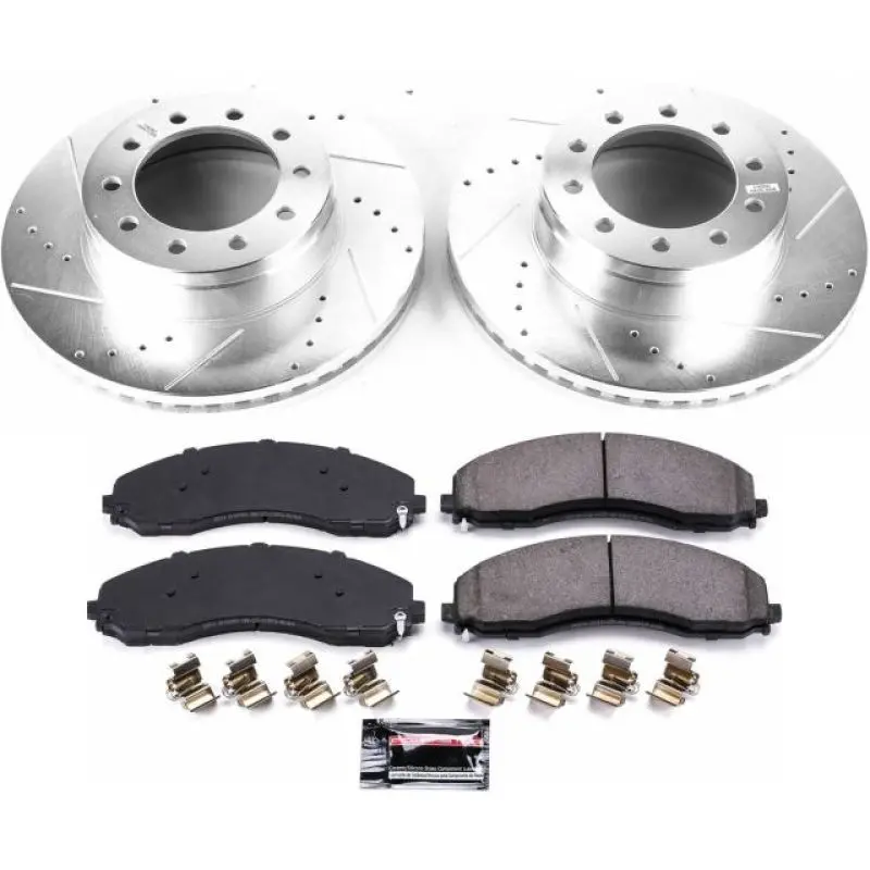 Power Stop 17-22 Ford F-450 Super Duty Front Z36 Truck & Tow Brake Kit 1