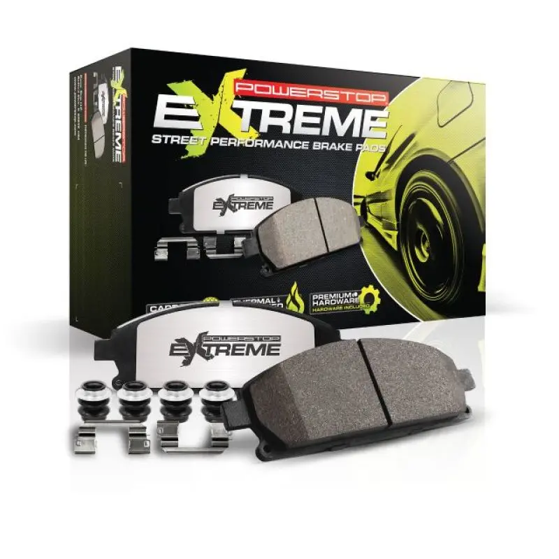 Power Stop 97-99 Acura Cl Rear Z26 Extreme Street Brake Pads W/Hardware 2