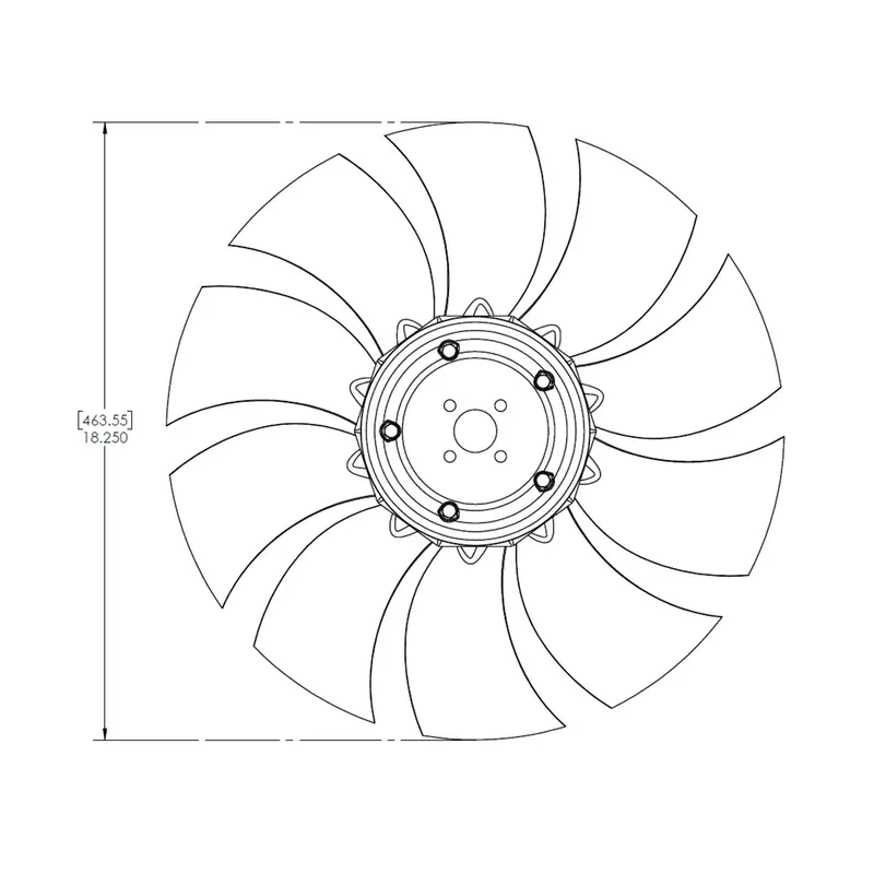 Powertech Pusher-Style Cooling Fan For Isuzu 4Le2 Engine – Pti-30 Generator 1