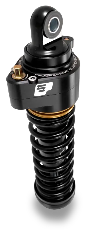 Progressive Harley Ultra Low-Qps 944 Series Shocks, 12.5In, 11In Ride Height Heavy Duty - Black/Gold 1