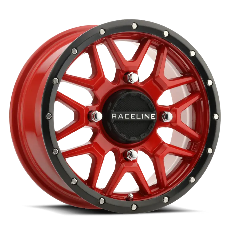 Raceline A94r Krank 15X7in / 4X137 Bp / 10Mm Offset / 110.18Mm Bore - Red & Black Lip Wheel 1
