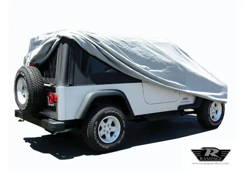 Rampage 2004-2006 Jeep Wrangler(Tj) Lj Unlimited Car Cover - Grey 2