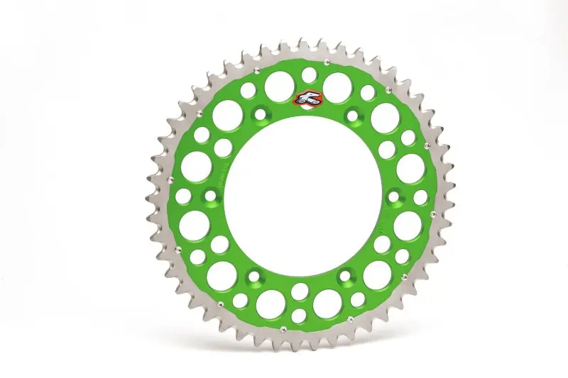 Renthal 04-23 Kawasaki Kx 125/ 2-Stroke/ X/ Xc/ Kx450xcrear Twinring - Green 520-51P Teeth 1
