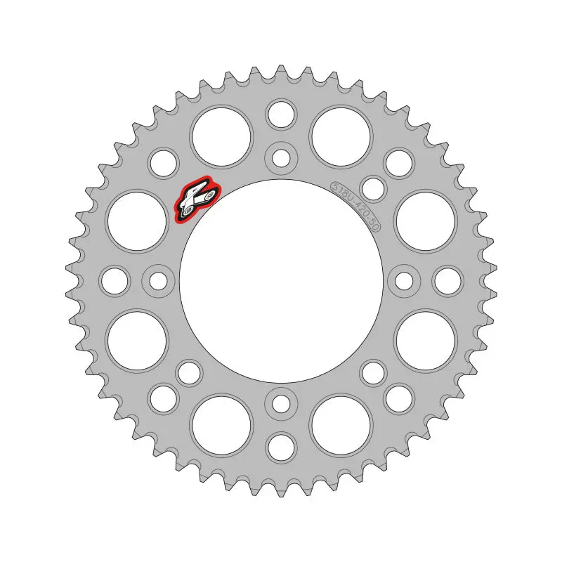 Renthal 2025 Ktm 65 Rear Chain Wheel - Silver 420-50Gp Teeth 1