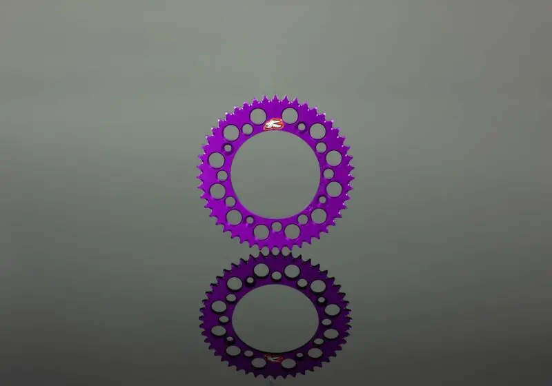 Renthal 92+ Honda Crf150-450R/X/Xr 250R/650R Rear Grooved Sprocket - Purple 520-48P Teeth 1