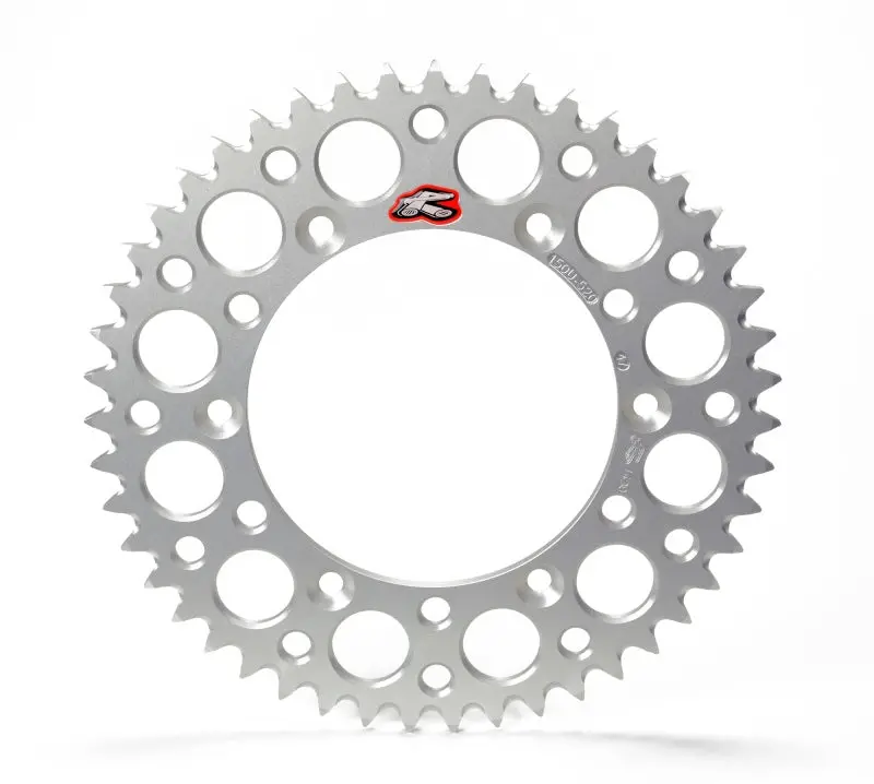 Renthal 96-04 Honda Xr 400R Rear Grooved Sprocket - Silver 520-46P Teeth 1