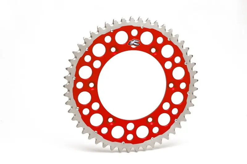 Renthal 96-18 Honda Cr250r/ Crf150/250R/450R/X/ Xr 250R/650Rrear Twinring - Red 520-48P Teeth 1