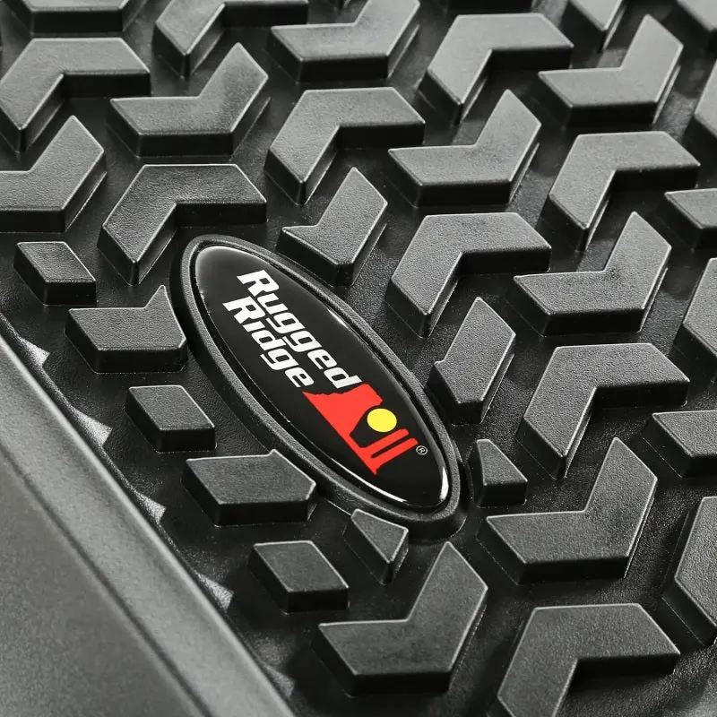 Rugged Ridge Floor Liner Rear Black 1976-1986 Jeep Cj-7 87-95 Jeep Wrangler Yj 1