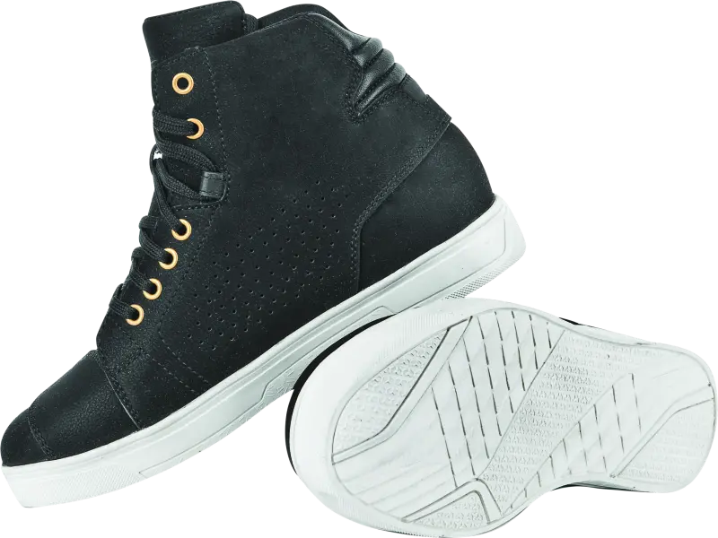 Speed And Strength Mad Dash Leather Shoes Black/White Womens Size - 8 1
