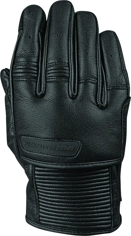 Speed And Strength Off The Chain Leather Gloves Black - Large 1