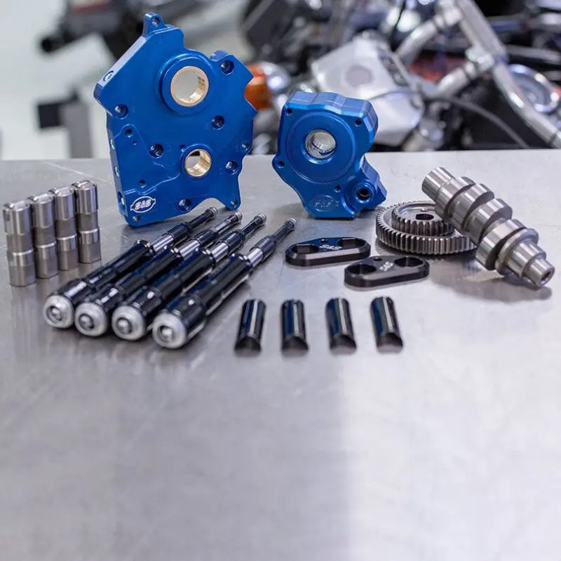 S&S Cycle 2017+ M8 Models Gear Drive 475G Cam Chest Kit W/ Blk Pushrod Tubes - Wc - Incl. Vvt 1