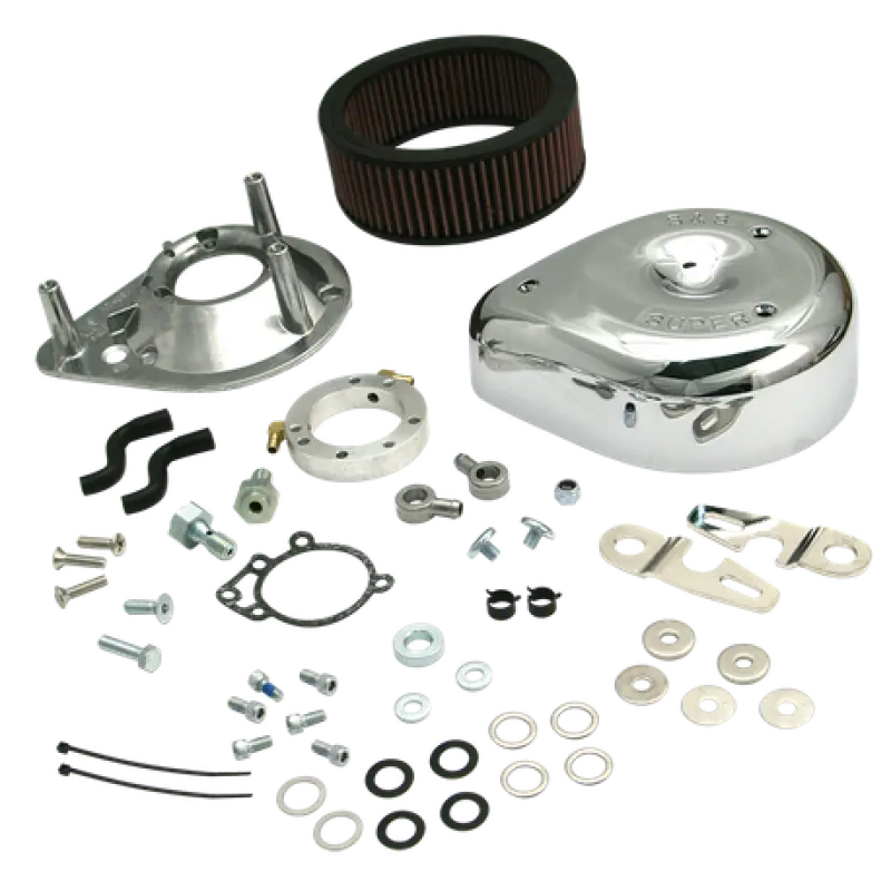 S&S Cycle 91-06 Carbureted Xl Sportster Models Teardrop Air Cleaner Kit - Chrome 1