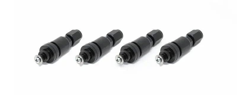 Torque Solution Billet Tpms Valve Stem Kit (Black) 2008+ Subaru Legacy Impreza Wrx / Sti 1