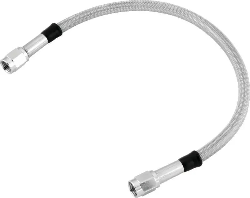 Twin Power 19 Inch Clear Coated Dot Stainless Steel Brake Hose An-3 1