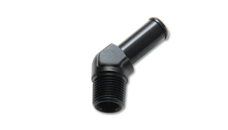 Vibrant 1/2In Npt To 1/2In Barb 45 Degree Fitting - Aluminum 2