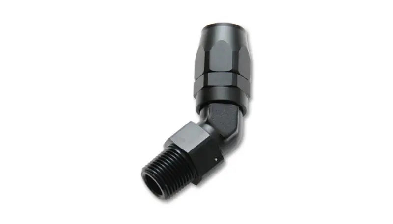 Vibrant -10An Male Npt 45Degree Hose End Fitting - 3/8 Npt 1