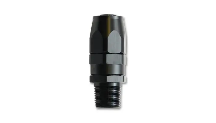 Vibrant -10An Male Npt Straight Hose End Fitting - 3/8 Npt 1