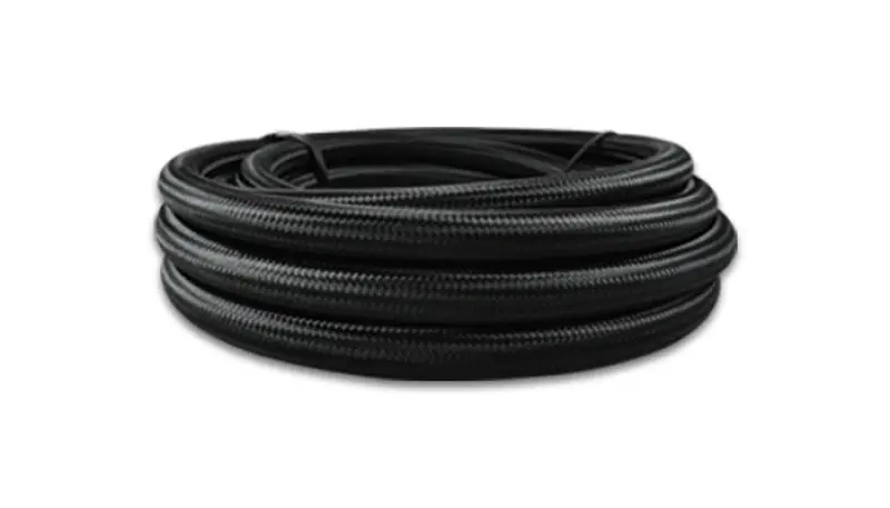 Vibrant -16 An Black Nylon Braided Flex Hose W/ Ptfe Liner (20 Foot Roll) 2