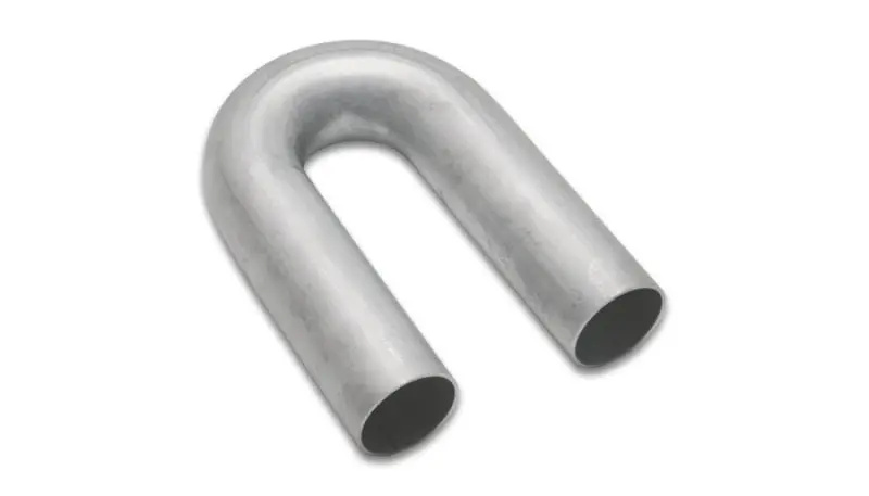 Vibrant 321 Stainless Steel 180 Degree Mandrel Bend 2.00In Od X 3.00In Clr 16 Gauge Wall Thickness 1