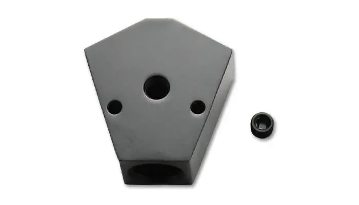 Vibrant Billet Aluminum Y-Block Fitting With 1/8In Npt Port - 3/8In Npt X 3/8In Npt X 3/8In Npt 1