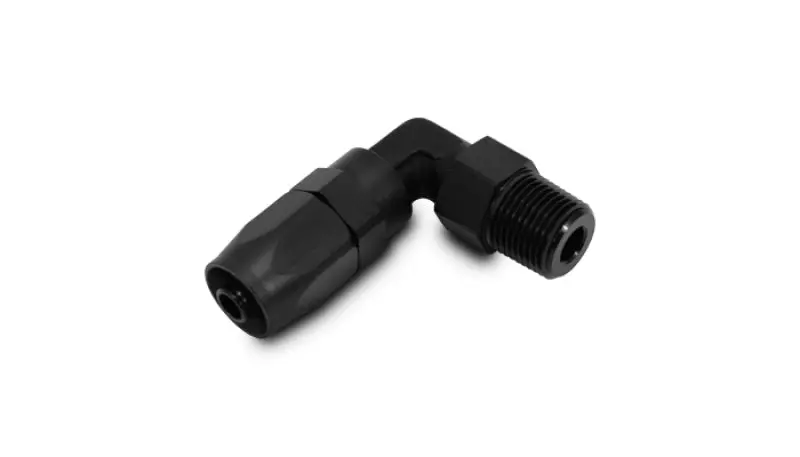Vibrant Male Npt 90 Degree Hose End Fitting -8An - 1/4 Npt 1