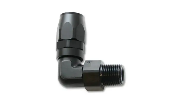 Vibrant Male Npt 90 Degree Hose End Fitting -8An - 3/8 Npt 1