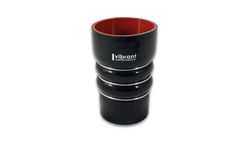 Vibrant Silicone Coupling 4 Ply Aramid Cac Transition Hose 3.25In X 3In Inlet/Outlet - Black 1