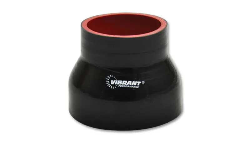 Vibrant Silicone Reducer Coupler 1.00In Id X 1.75In Id X 3.00In Long - Black 1