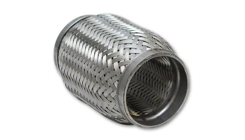 Vibrant Ss Flex Coupling With Inner Braid Liner 2In Inlet/Outlet X 8In Flex Length 2