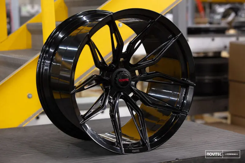 Vossen X Novitec Nf11 22X12in - 5X114.3 Bp - Et33 - Gloss Black Ferrari 488 / F8 Rear Wheel 2