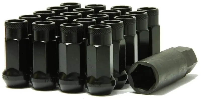 Wheel Mate Muteki Sr48 Open End Lug Nuts - Black 12X1.25 48Mm 1