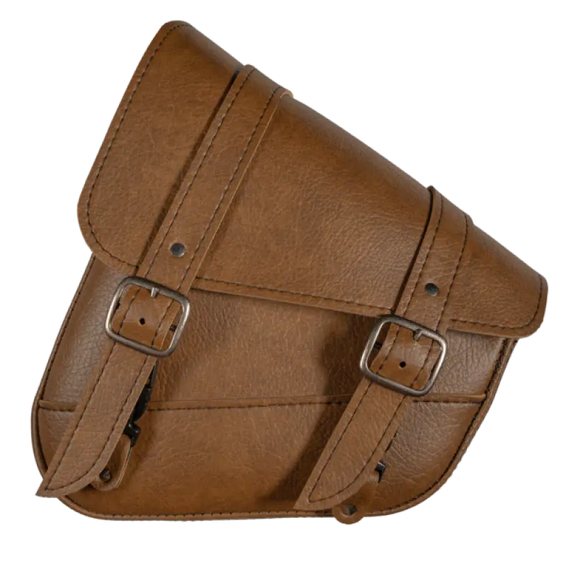 Willie & Max Hd Softails, Yamaha Rd Stars, Kaw Vulcan 900, Suz C50 Swingarm Bag - Warm Brown 1